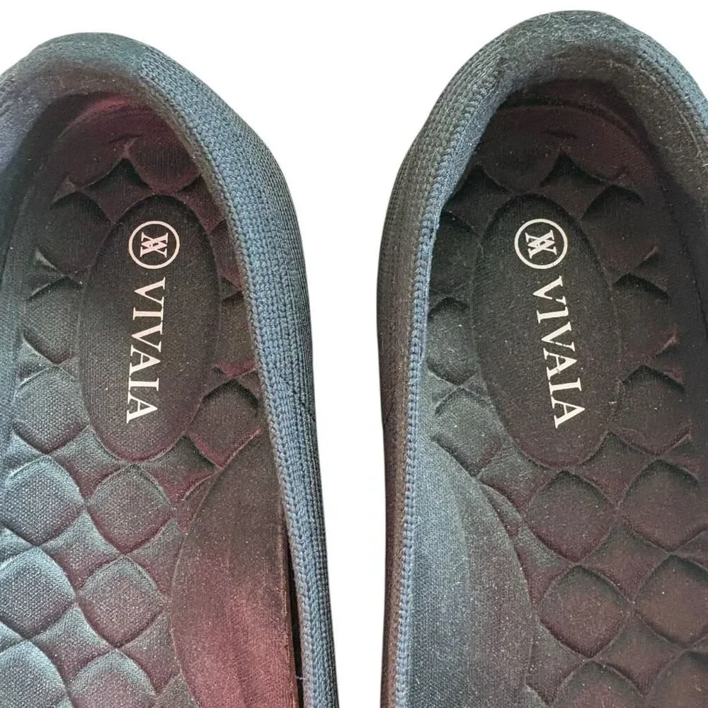 Vivian Margot Cloudwalker Flats Black Size 39 or 8 - Picture 5 of 9